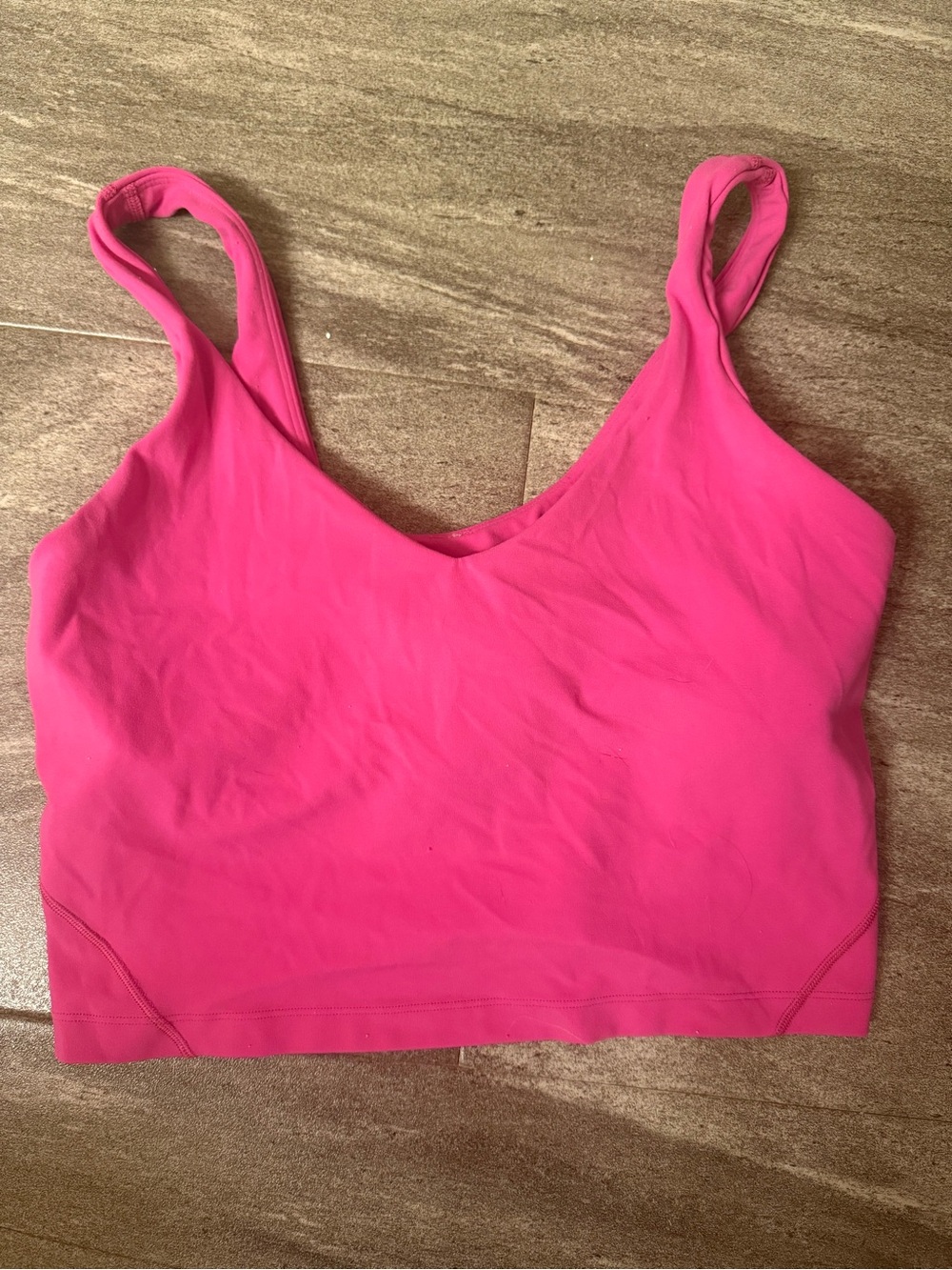 lululemon athletica Hot Pink V-Neck Tank Top